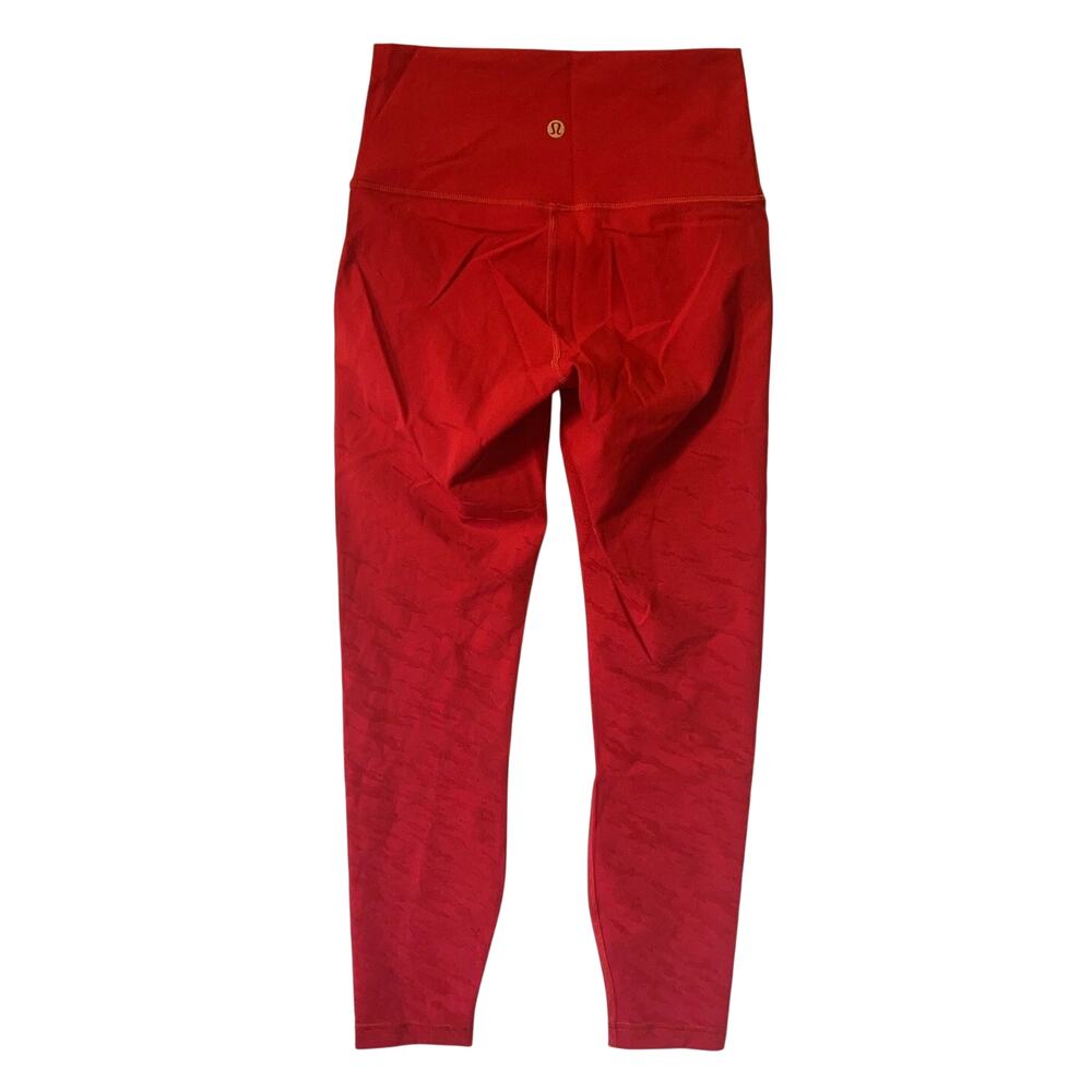 Lululemon Wunder Under HR Tight 25" Red Lunar New Year - Size: 4 Excellent
